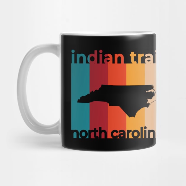 Indian Trail North Carolina Retro by easytees